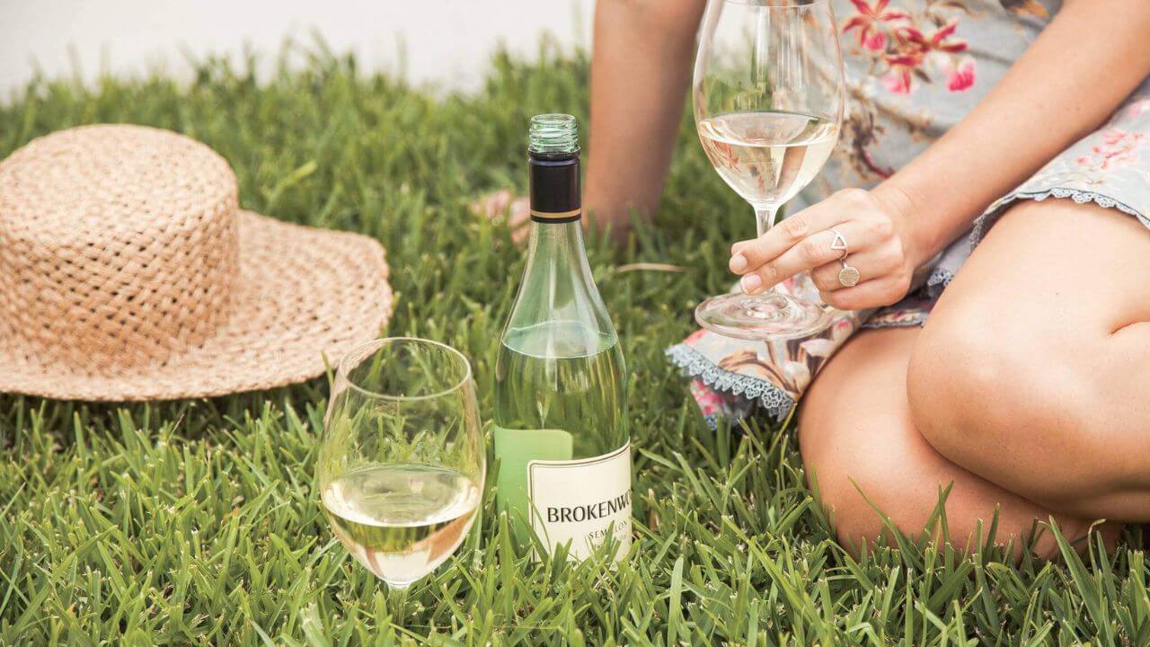 Hunter Valley Semillon on the grass