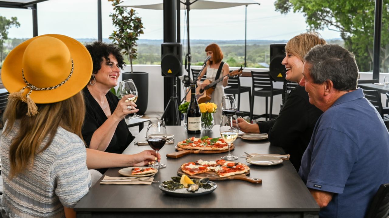 Family celebrating at Terrace Wine Bar